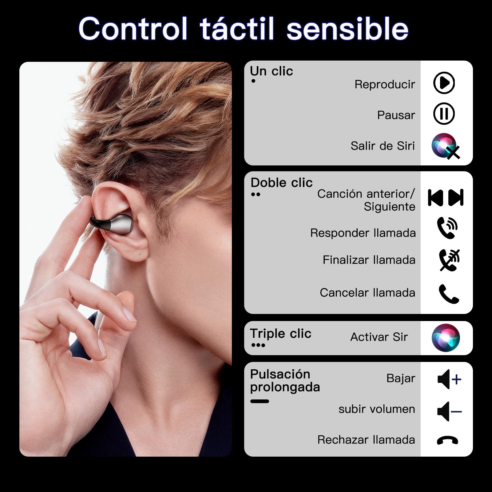 Kieslect Auriculares con gancho para la oreja earbuds open ai