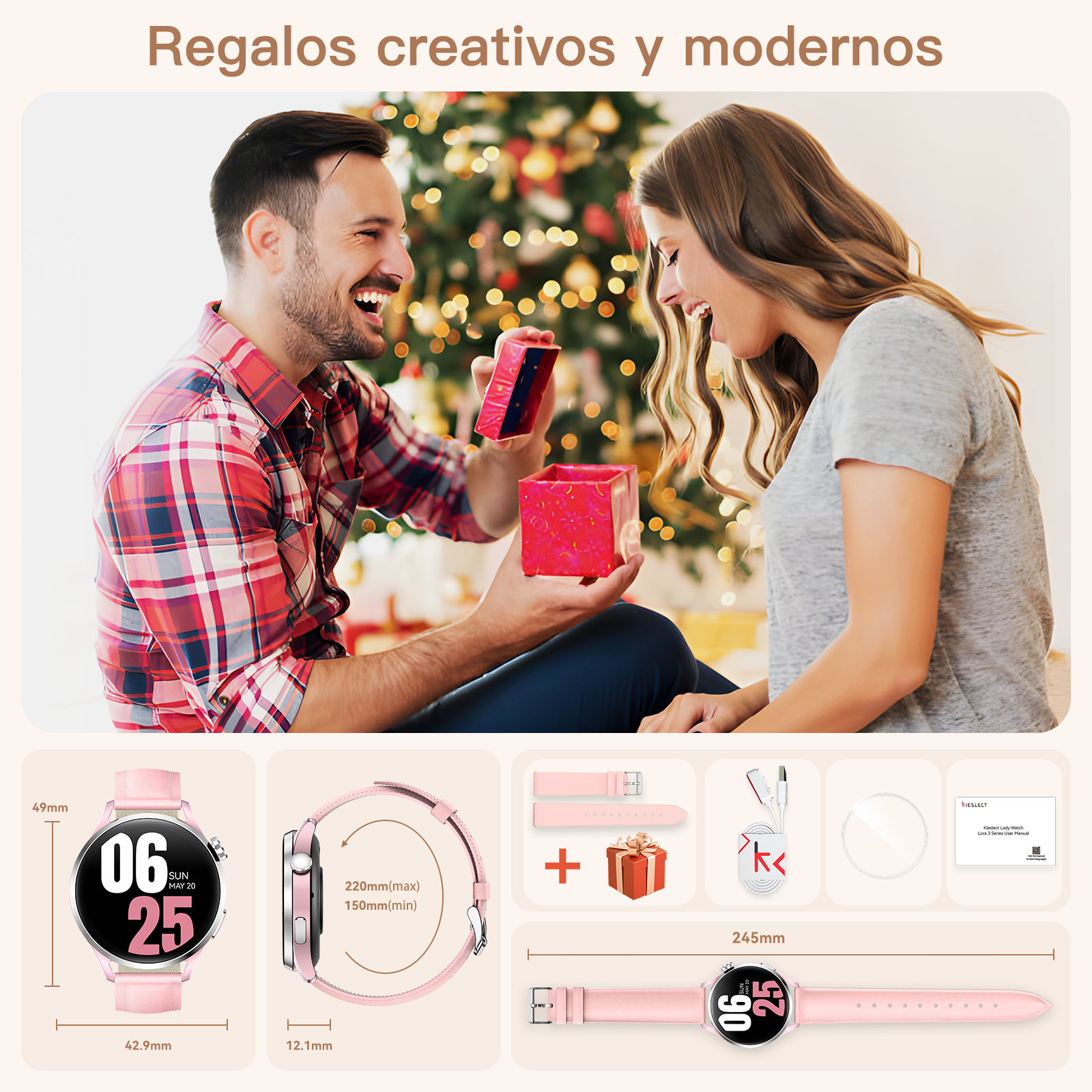 Kieslect Lora 3 Reloj inteligente para mujer