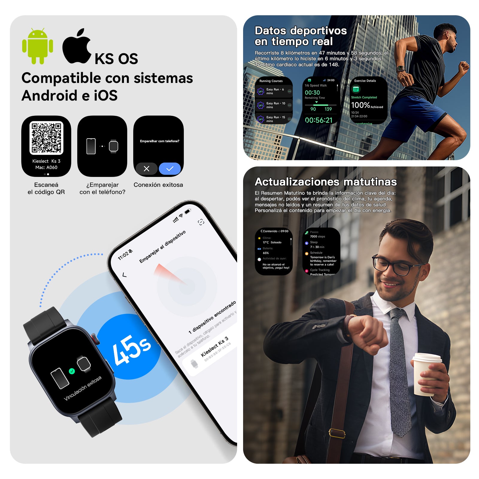 Kieslect Smartwatch Ks 3 Reloj inteligente