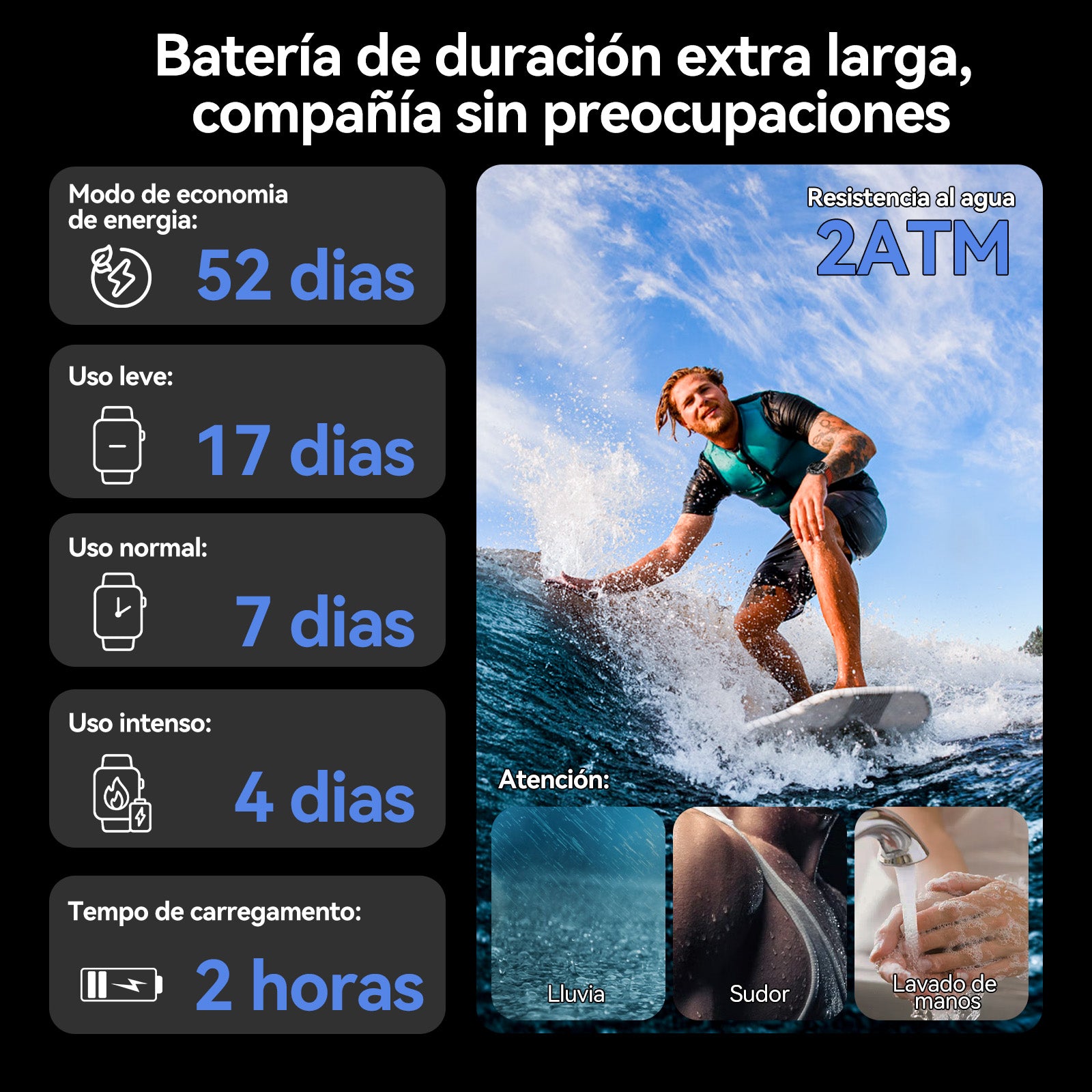 Reloj inteligente con función de llamada Kieslect Kr2 Pro