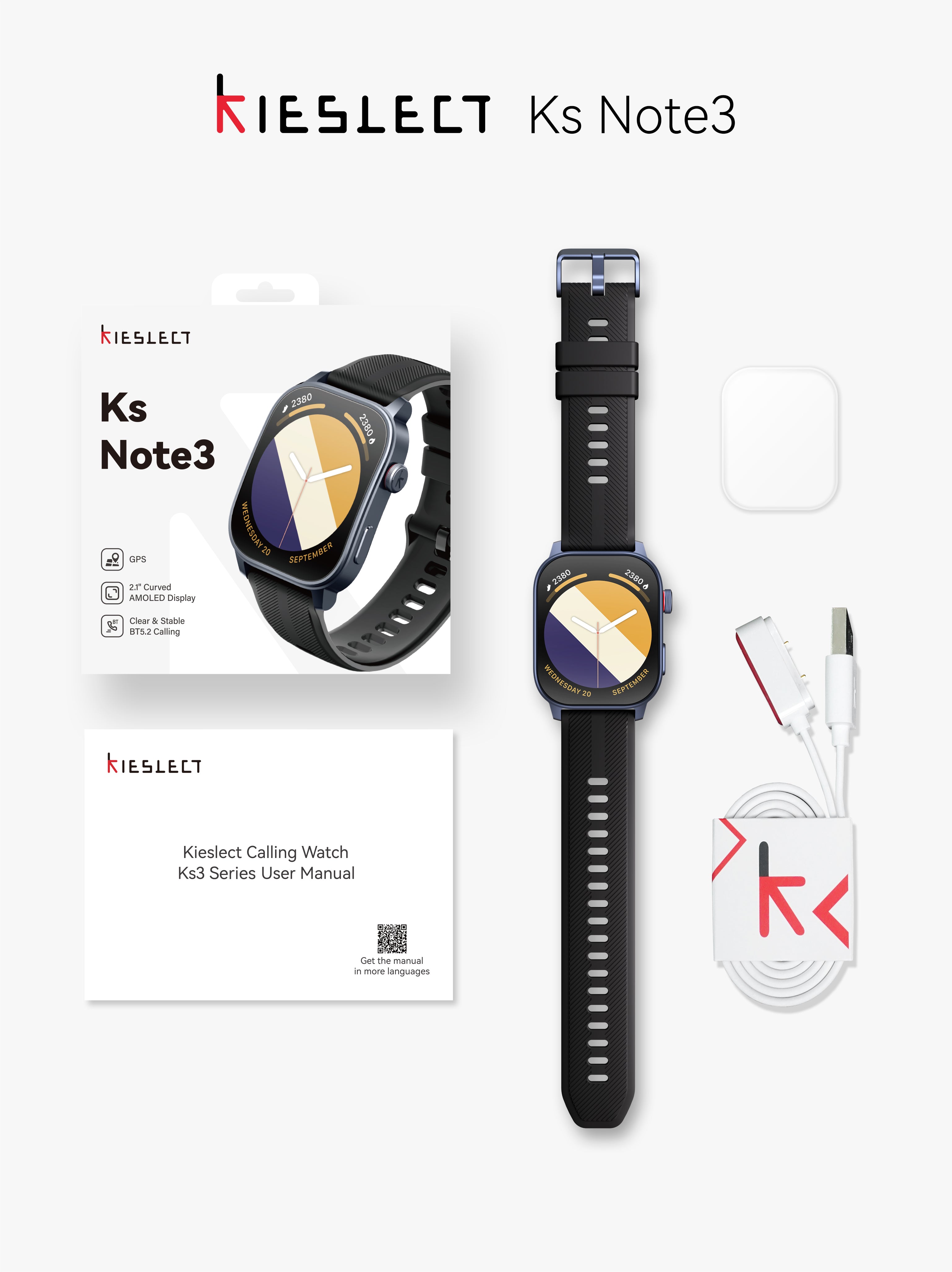 Kieslect Smartwatch Ks Note3  Reloj Inteligente