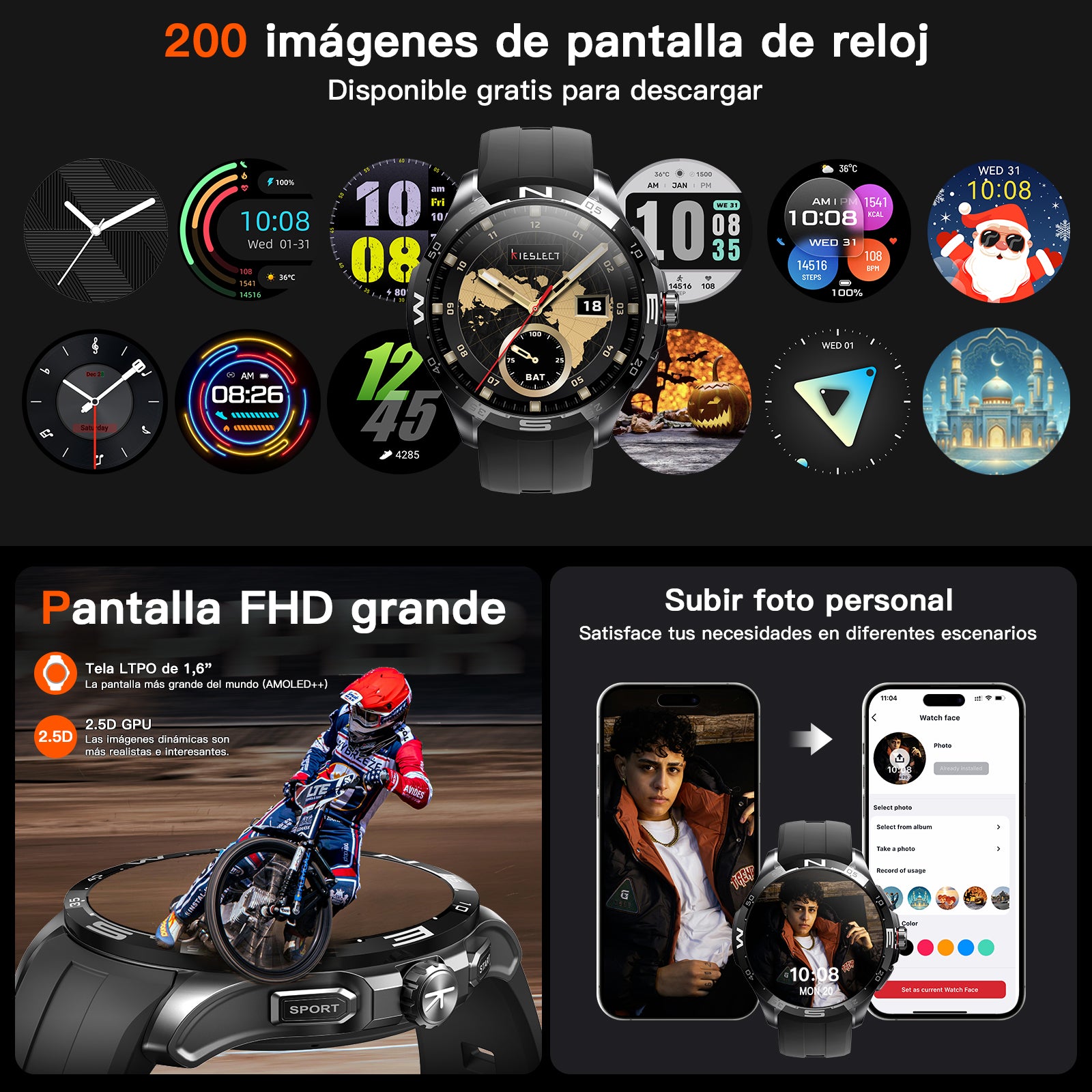 Kieslect Actor Reloj inteligente