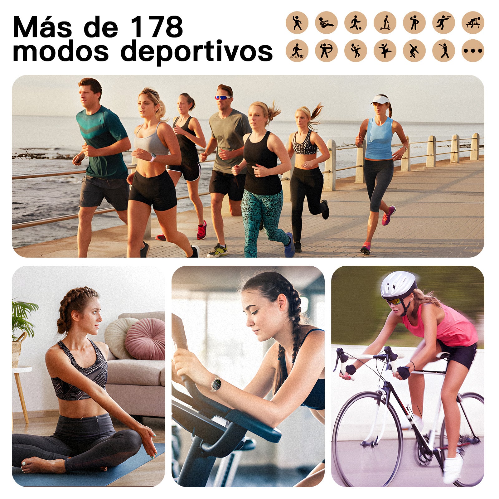 Kieslect Lora Reno3 Reloj Inteligente para mujer