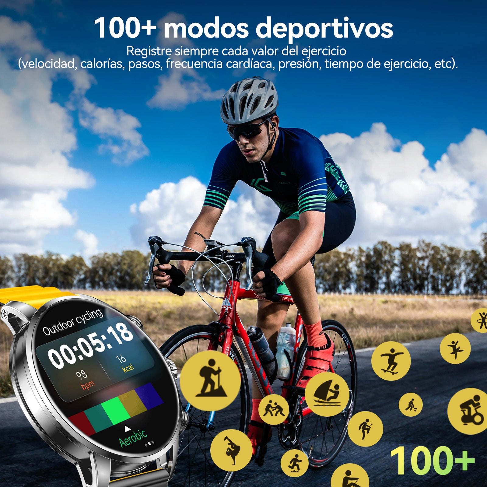 Reloj inteligente con función de llamada Kieslect Kr2