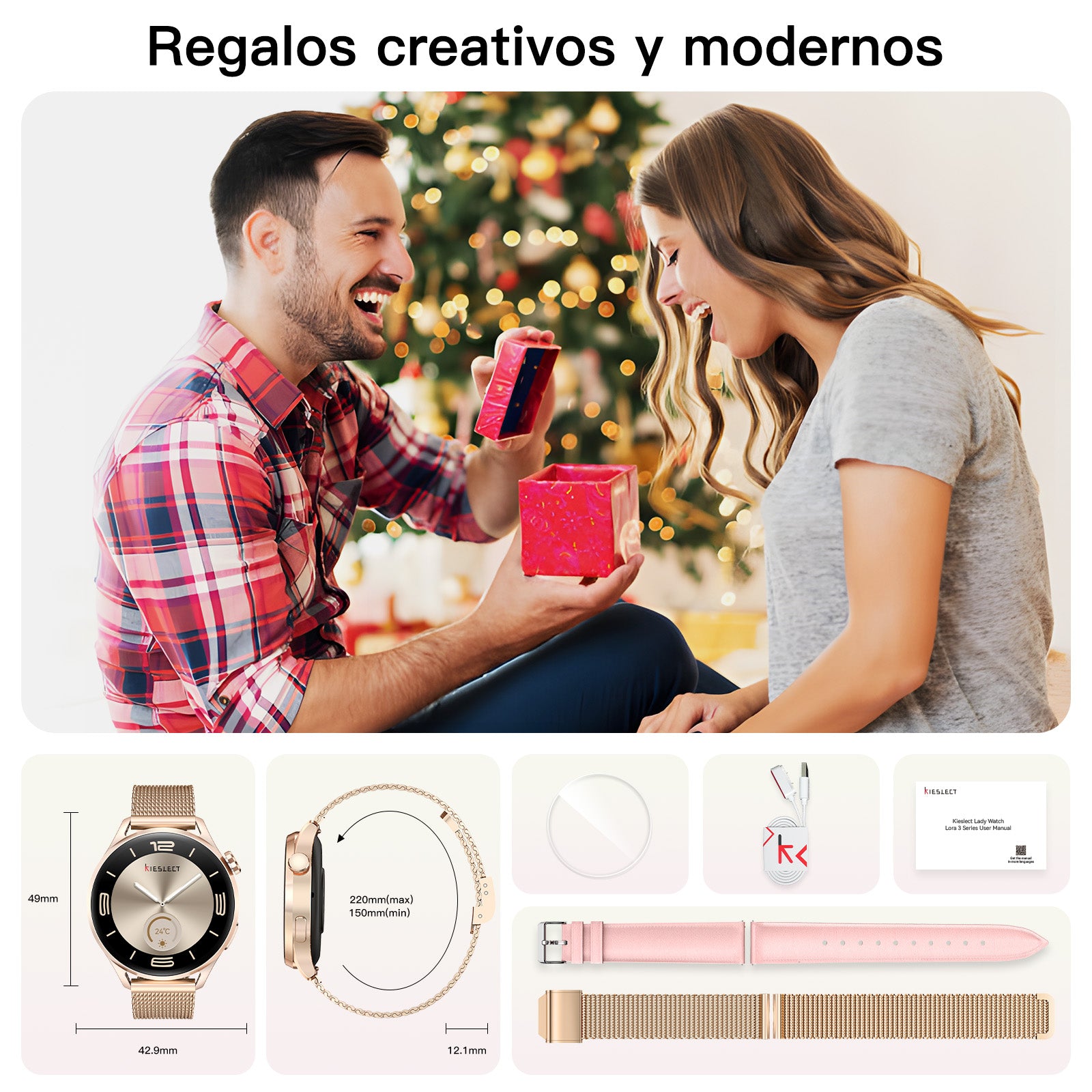 Kieslect Lora Reno3 Reloj Inteligente para mujer