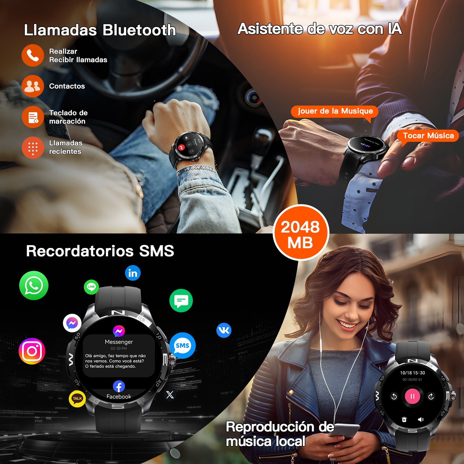 Kieslect Actor Reloj inteligente