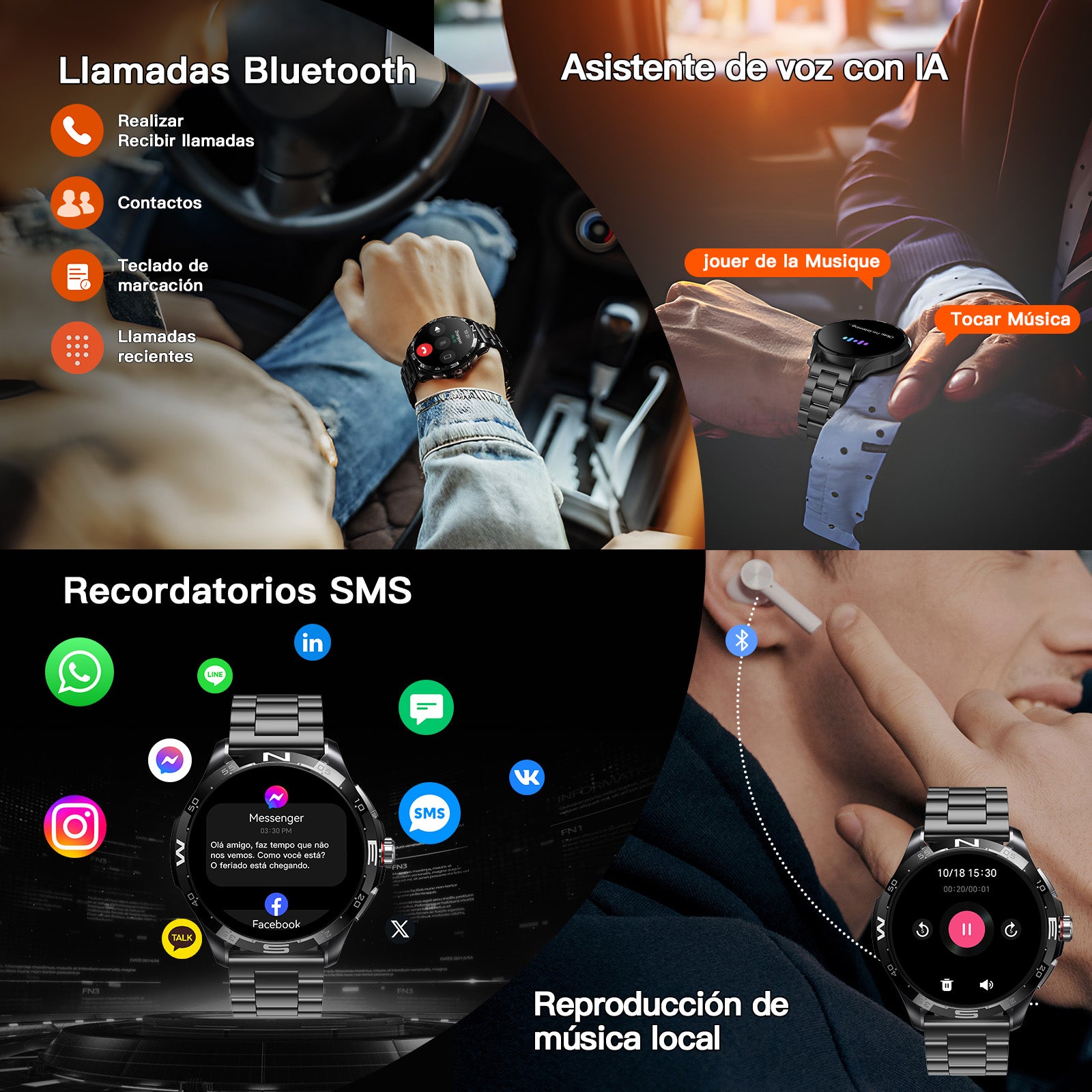 Kieslect Actor Leading Reloj inteligente