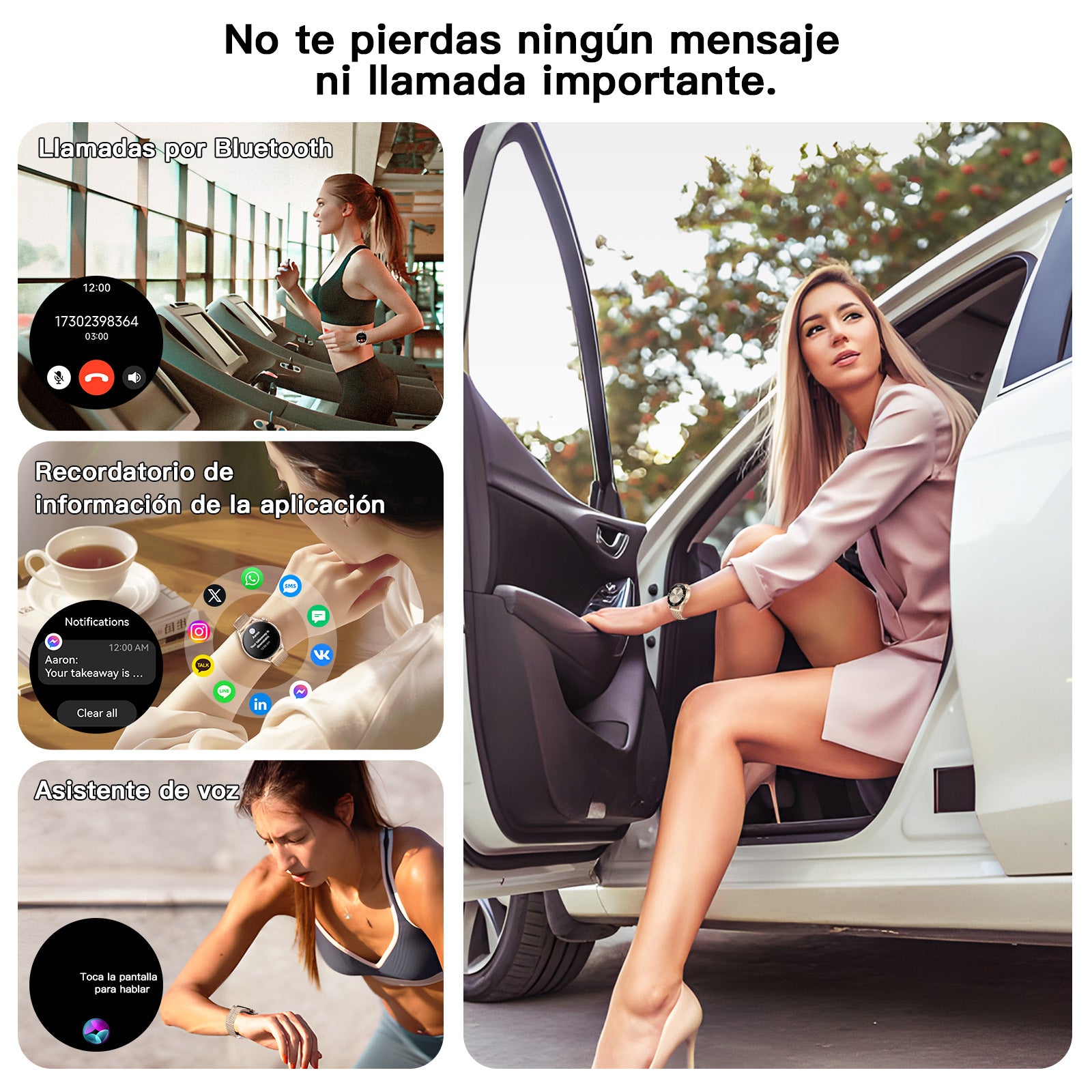 Kieslect Lora Reno3 Reloj Inteligente para mujer