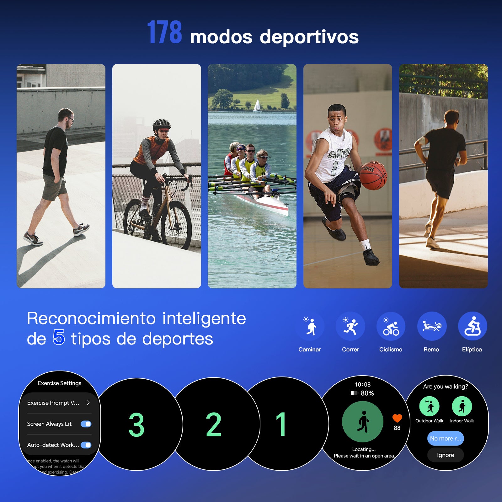 Kieslect reloj inteligente kr3 Correa de denim