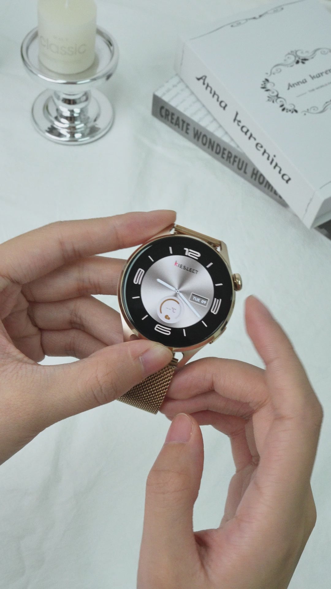 Kieslect Lora Reno3 Reloj Inteligente para mujer